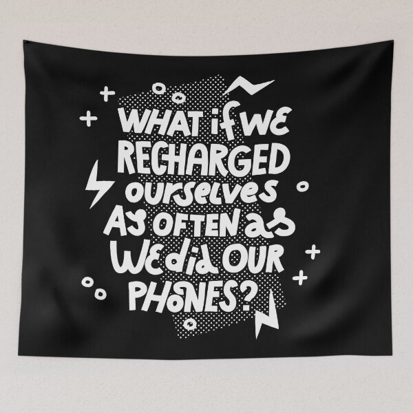 Item preview, Recharge (white on dark) designed and sold by Natalia Mikhaleva.