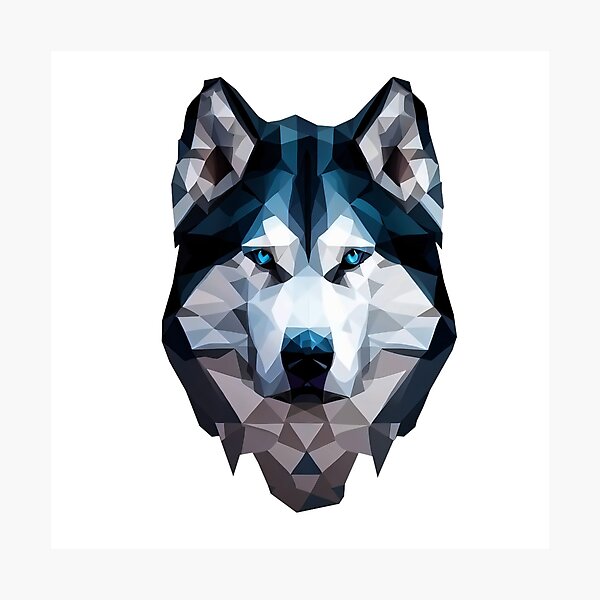 Artikelvorschau, geometric colorful husky entworfen und verkauft von Fantes.