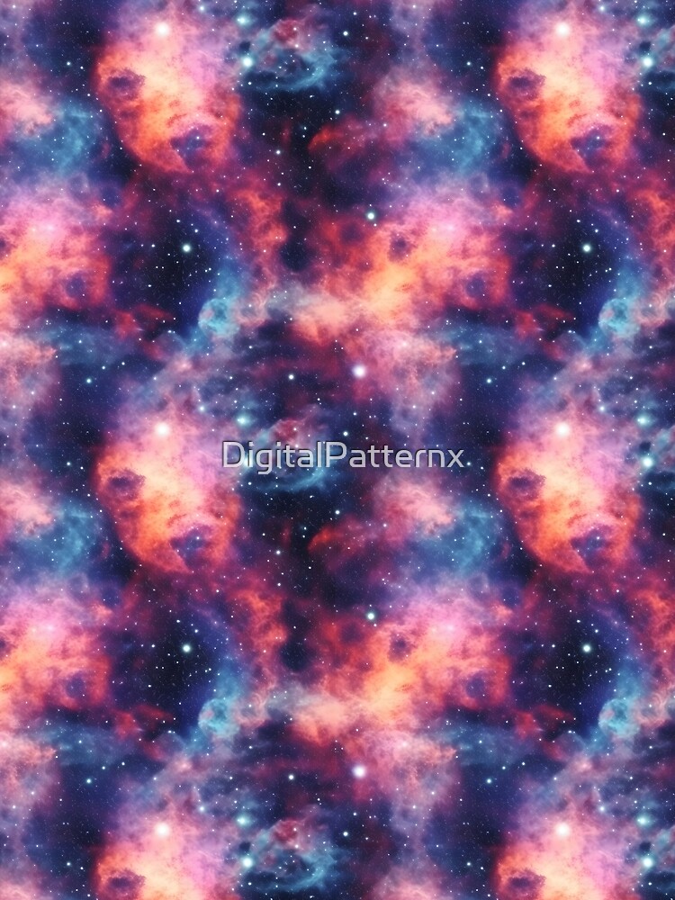 Thumbnail 3 of 3, Scarf, Deep Outer Space Pattern 9 designed and sold by DigitalPatternx.