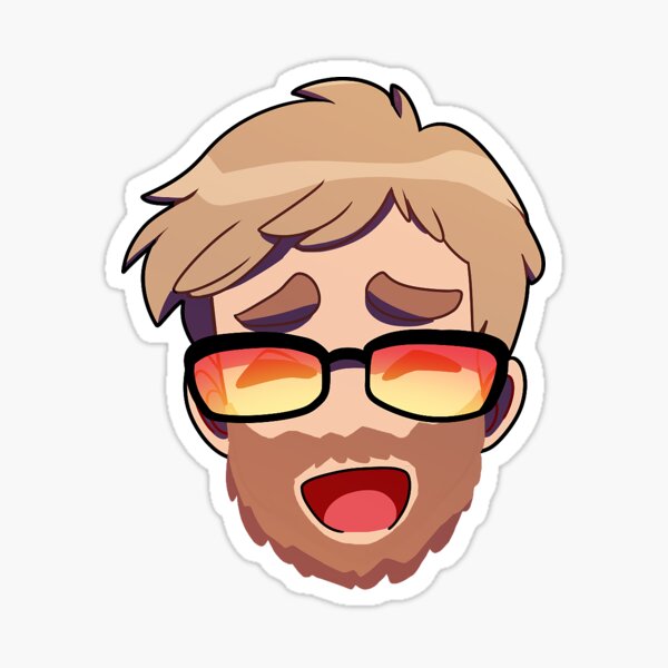 J-Bob Headshot (Bearded) Sticker