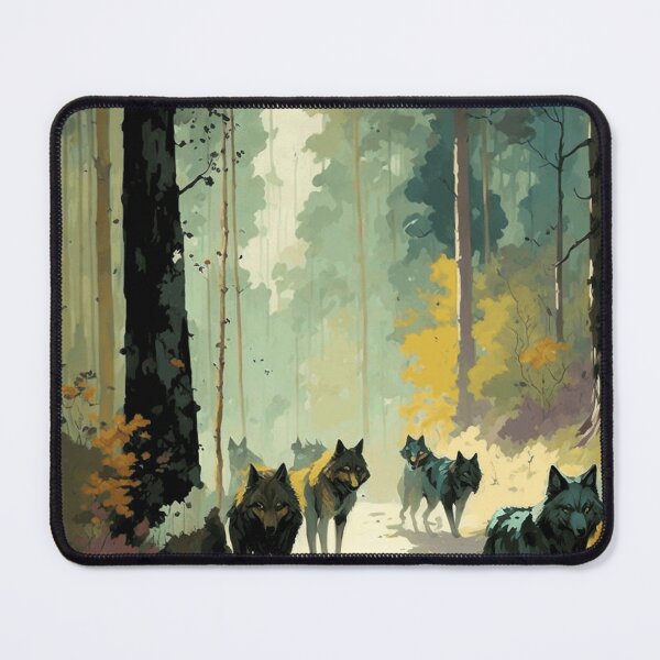 Item preview, Wolfpack in watercolor designed and sold by ArtfullMinds.