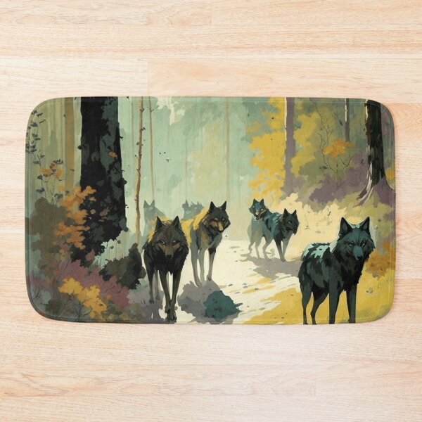 Item preview, Wolfpack in watercolor designed and sold by ArtfullMinds.