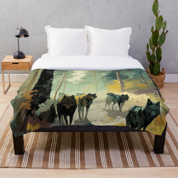 Item preview, Wolfpack in watercolor designed and sold by ArtfullMinds.