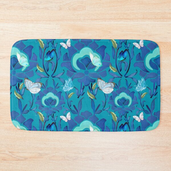 Item preview, Boho,bohemian,blue flowers,butterflies,iznik,ottoman ,floral art designed and sold by MariaMarinova.