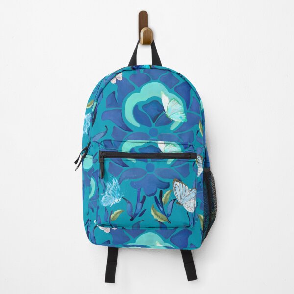 Item preview, Boho,bohemian,blue flowers,butterflies,iznik,ottoman ,floral art designed and sold by MariaMarinova.
