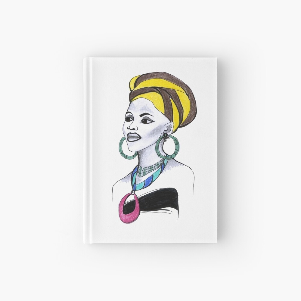 Cahier A Spirale Belle Femme Africaine Art Design Cadeau Afro Americain Par Highartdesigns Redbubble