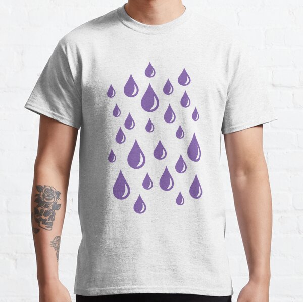 Purple Rain Drops V.2 Classic T-Shirt