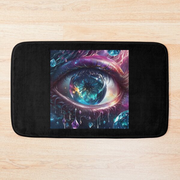 Item preview, Jeweled Eye: Mesmerizing Psychedelic Art - Detailed Eye with Sparkling Diamond! designed and sold by AkraidaxDesign.