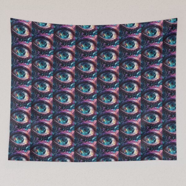 Artikelvorschau, Juwelenauge: Faszinierende Psychedeliche Kunst - Detailliertes Auge mit funkelndesn Diamanten! entworfen und verkauft von AkraidaxDesign.
