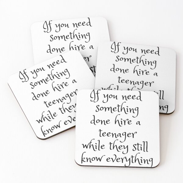Item preview, Funny quote suggesting what you should do if you need to get something done. Black cursive text. designed and sold by DWeyers.