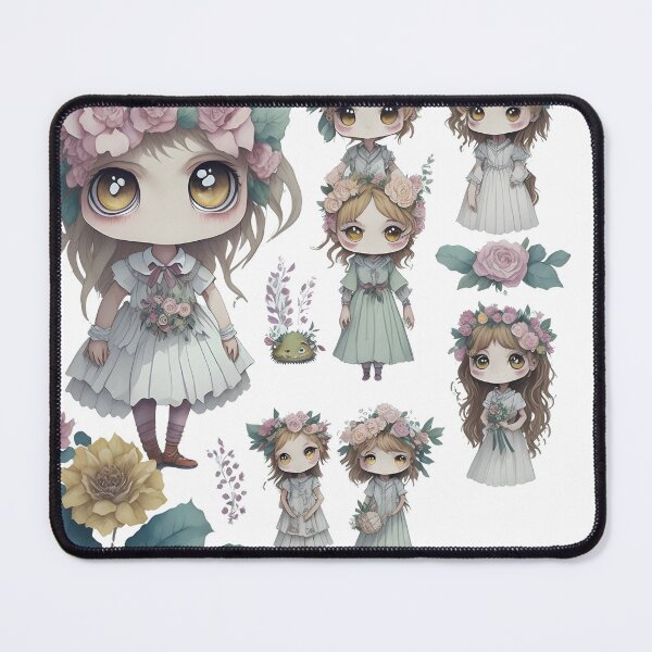 Item preview, Little monsters, Little devils with flower theme designed and sold by Piniatá P.