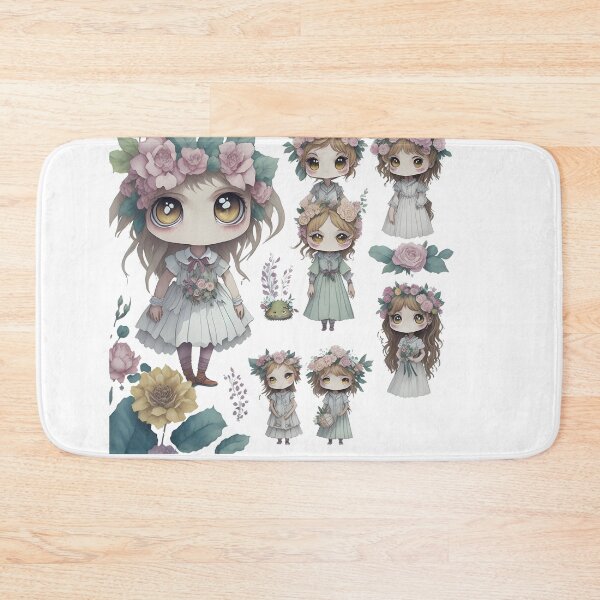 Item preview, Little monsters, Little devils with flower theme designed and sold by Piniatá P.