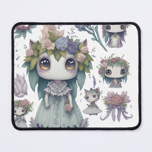 Item preview, Little monsters, Little devils with flower theme designed and sold by Piniatá P.