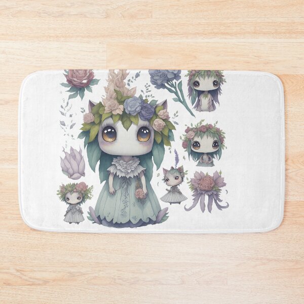 Item preview, Little monsters, Little devils with flower theme designed and sold by Piniatá P.