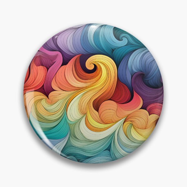 Item preview, Waves of rainbow colors designed and sold by TogetherDshop.
