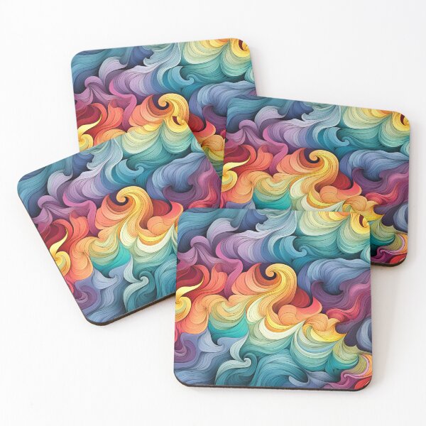 Item preview, Waves of rainbow colors designed and sold by TogetherDshop.