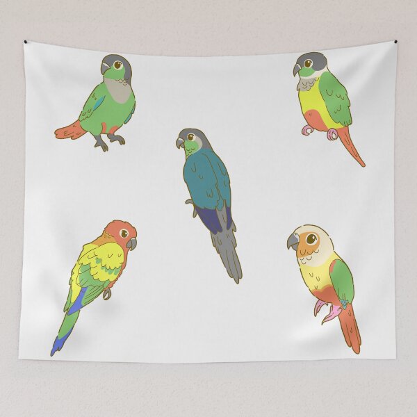 Item preview, Colourful Conures Sticker Pack designed and sold by casserolestan.