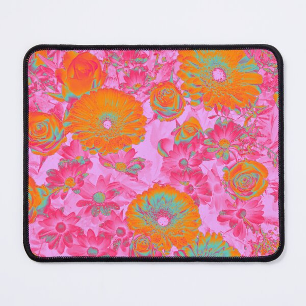 Item preview, Dorm Room Pink Art - Psychedelic Aesthetic Flowers designed and sold by Trish Dish.