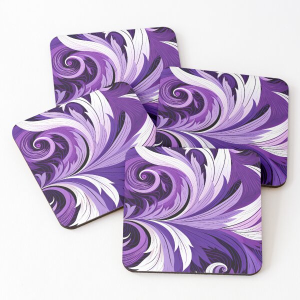 Item preview, A pattern of purple feathers designed and sold by TogetherDshop.