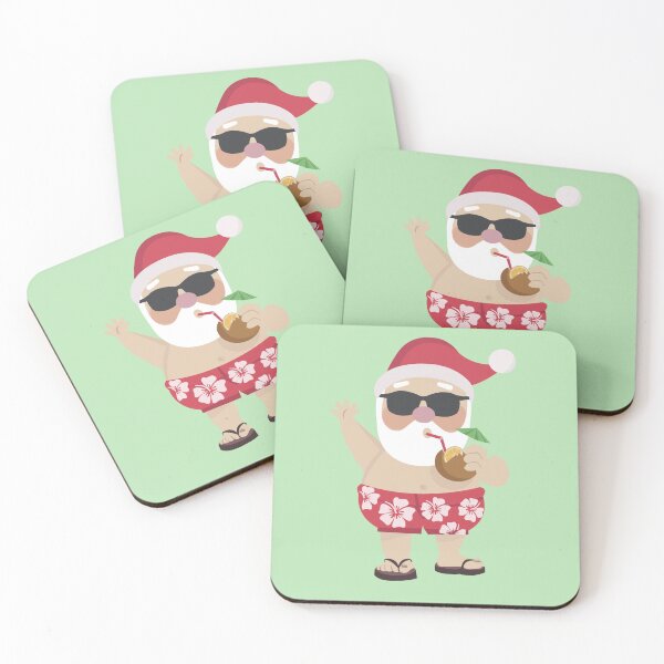 Item preview, santa on vacations designed and sold by LuloCreative.
