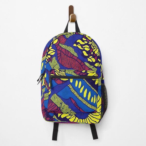 Item preview, yellow, red and blue african print pattern designed and sold by womenandflowers.