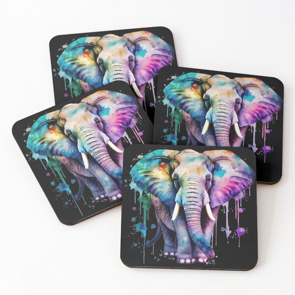Item preview, Watercolor Rainbow Elephant 1 designed and sold by Magnuna.