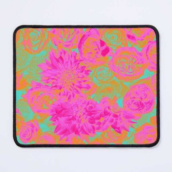 Item preview, Hippiness Color Trip Flowers in Hot Pink, Orange, and Neon Green designed and sold by Trish Dish.