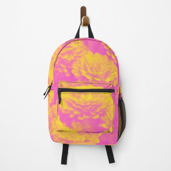 Item preview, Psychedelic Aesthetic Duotone Flowers in Pink and Yellow designed and sold by Trish Dish.