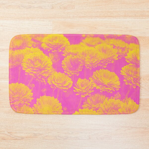 Item preview, Psychedelic Aesthetic Duotone Flowers in Pink and Yellow designed and sold by Trish Dish.