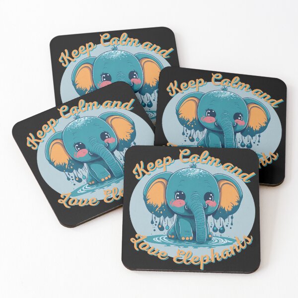 Item preview, Itty Bitty Elephant Keep Calm and Love Elephants designed and sold by GlunmanStore.