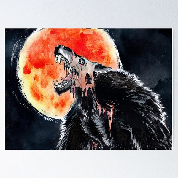 Item preview, Blood Moon [Print] designed and sold by JaneHates.