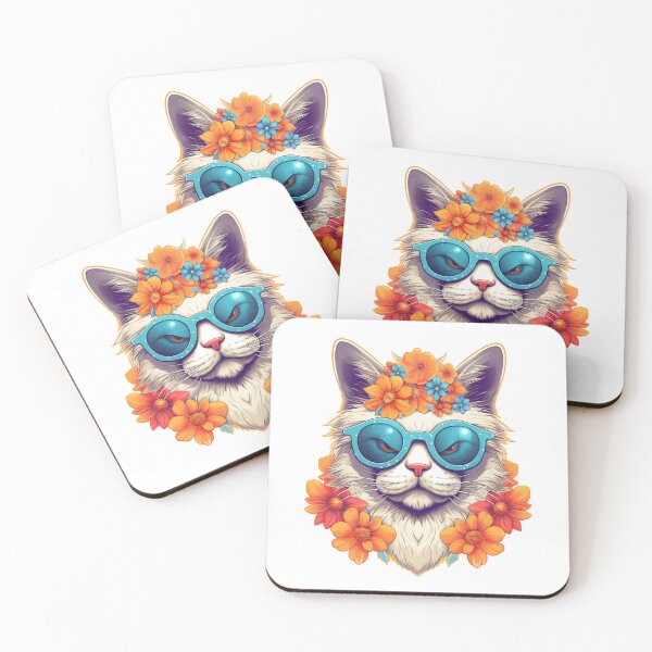 Item preview, Kitten Cutie Flower Design | PNG Sublimation designed and sold by JhazAineArtShop.