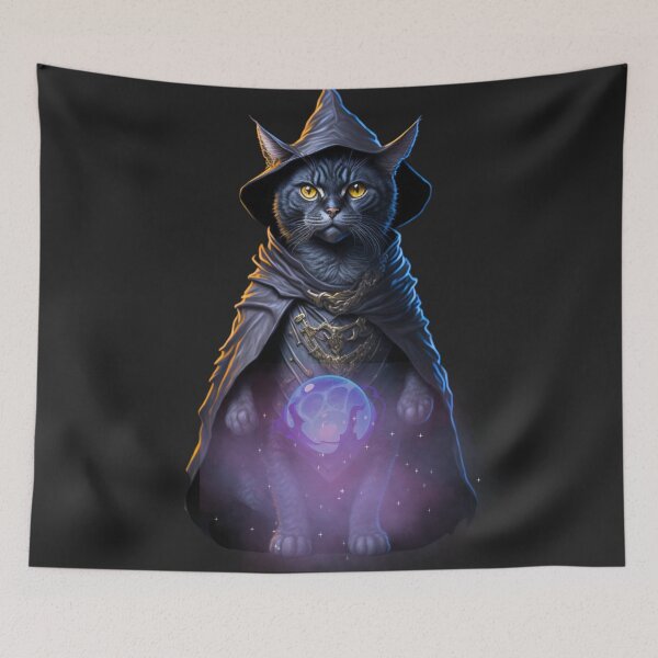Item preview, Cute wizard kitten designed and sold by CustomArtistry.