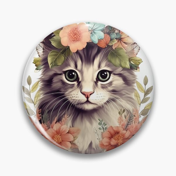 Item preview, Kitten Cutie Flower Design | PNG Sublimation designed and sold by JhazAineArtShop.