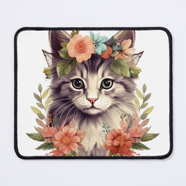 Item preview, Kitten Cutie Flower Design | PNG Sublimation designed and sold by JhazAineArtShop.