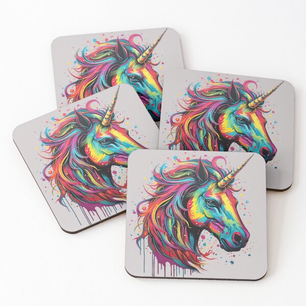 Item preview, 3D  colourful Unicorn  designed and sold by CoputerEasel.