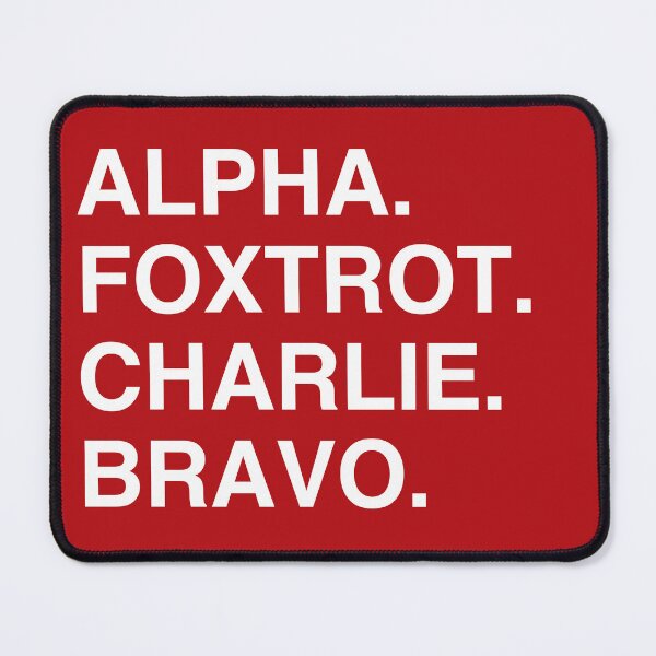 Item preview, ALPHA FOXTROT CHARLIE BRAVO (bournemouth) designed and sold by Confusion101.
