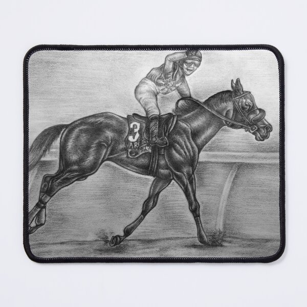 Item preview, Arcangelo racehorse - with background designed and sold by Carmen Jimenez.