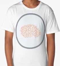 Orange Acopora Coral Long T-Shirt