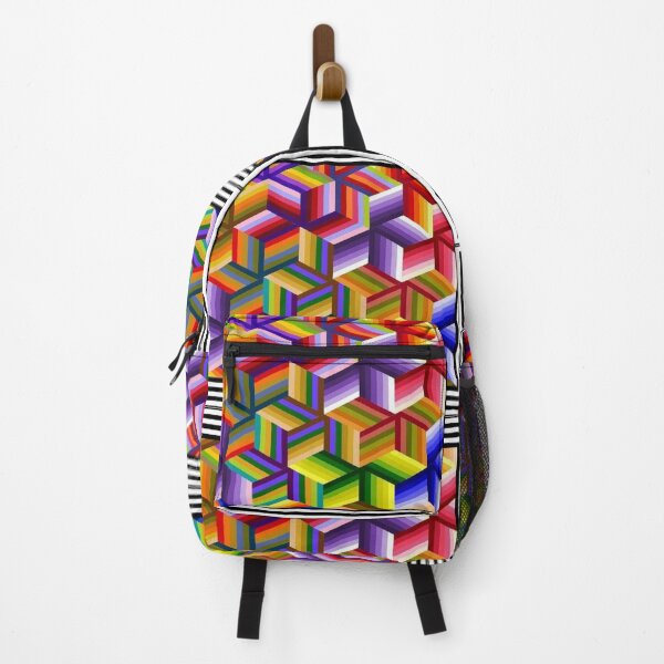 Item preview, patchwork quilt3D Colorfull square quilt cubes designed and sold by GLORY-LIFE.