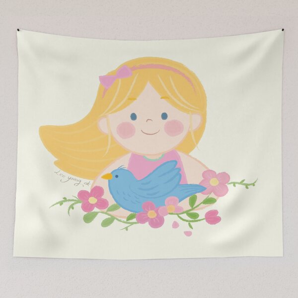 Item preview, Precious Children - Bird and Girl designed and sold by Pasteltone.