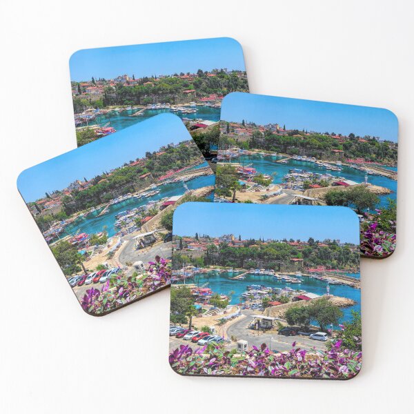 Item preview, Antalya Marina Turkey with Purple Flowers Old Town of Kaleici designed and sold by acceleratorhams.