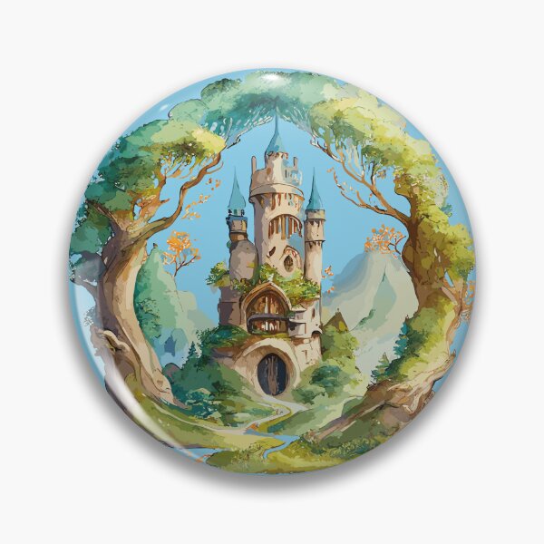 Item preview, Enchanted Castle in the Luminescent Forest designed and sold by Pickmash.