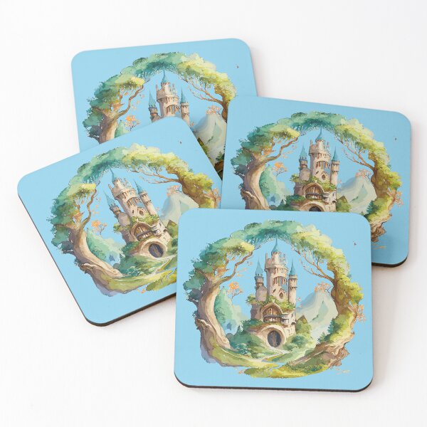 Item preview, Enchanted Castle in the Luminescent Forest designed and sold by Pickmash.