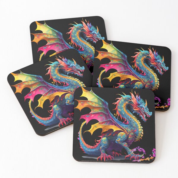 Item preview, Watercolor Rainbow Dragon 1 designed and sold by Magnuna.