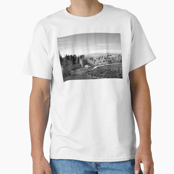 Item preview, Generalife gardens, Alhambra, and Albaicin, monochrome designed and sold by paulboizot.