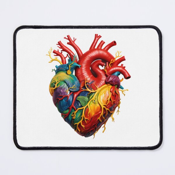 Item preview, Colorful heart anatomical designed and sold by grebie.