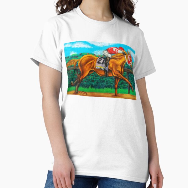 Aperçu de l'œuvre Cheval de course Rich Strike - Kentucky Derby créée et vendue par Carmen Jimenez.