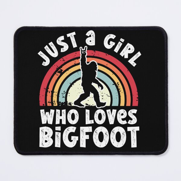 Item preview, Just a Girl Who loves Bigfoot, funny Bigfoot silhouette designed and sold by Drzamag.