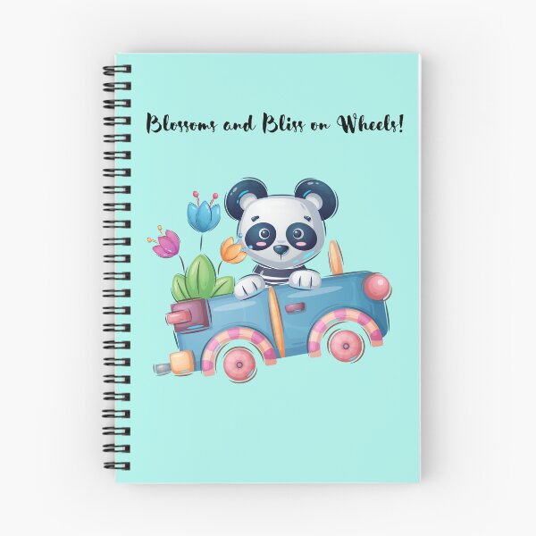 Item preview, Panda's Floral Drive: A Blue-Bliss Adventure designed and sold by StickerStudio27.